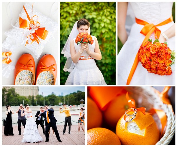 Оранжевая свадьба – 55 идей для вдохновения